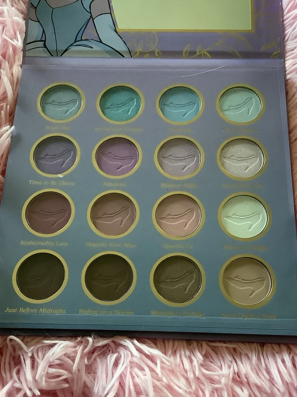 New Disney Cinderella Eyeshadow Palette - Lavender & Blue Artwork